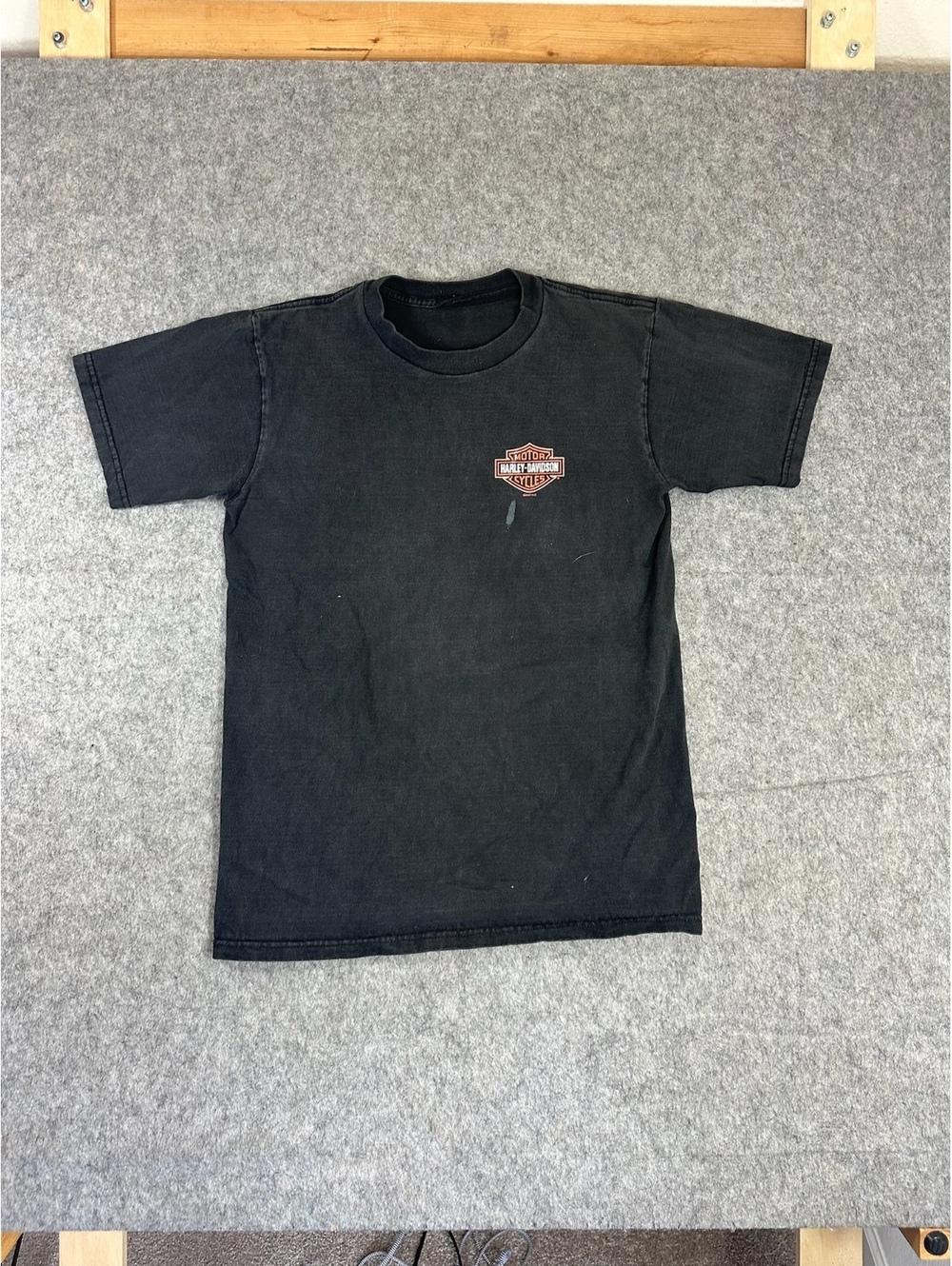 Vintage faded Harley-Davidson Racine Wisconsin black T-shirt size medium